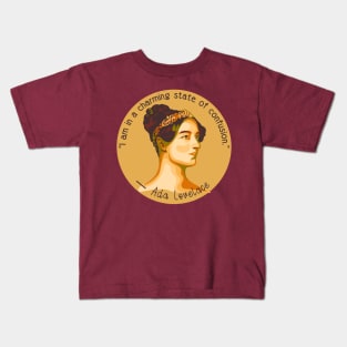 Ada Lovelace Portrait and Quote Kids T-Shirt